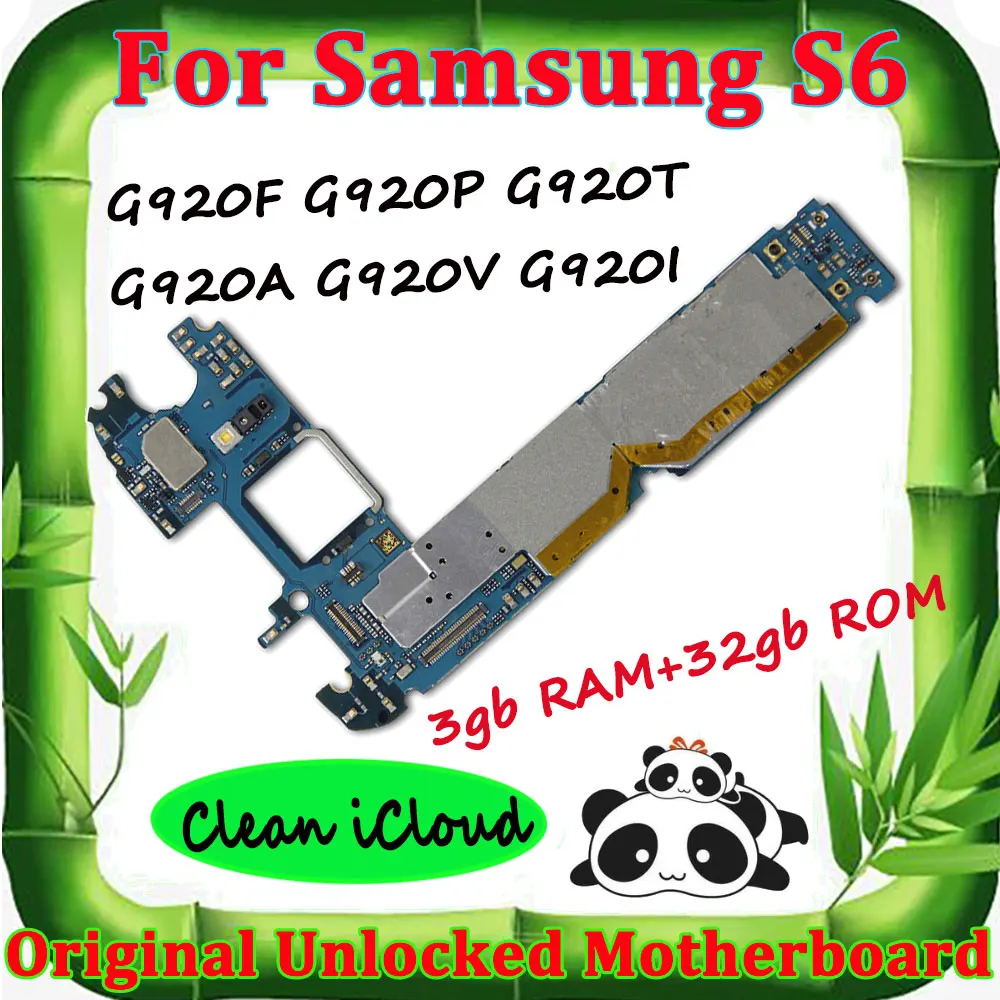 Материнская плата для samsung Galaxy S6 G920F 32 Гб 64 разблокированная материнская с чипами