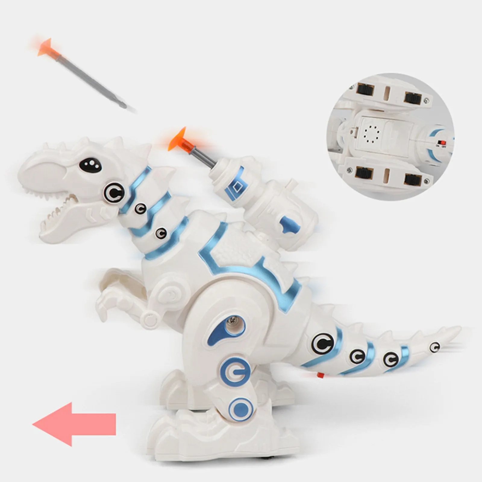 

Easy To Install Simulation Animal Dinosaur Walking Intelligent Machinery Electric Sound And Light Children Adult Interactive Toy