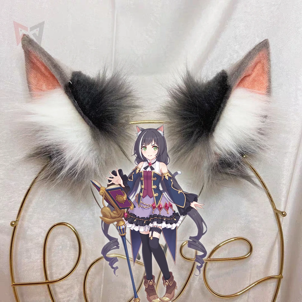 

MMGG Princess Connect! Re:Dive Kyaru Косплей Лиса уши обруч для волос головной убор для Хэллоуина Рождество игра костюм аксессуары