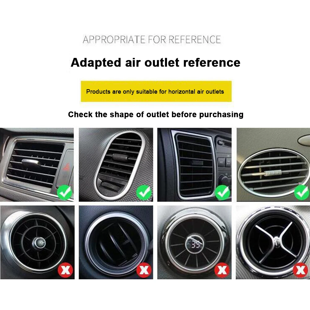 

Diamond Car Phone Holder Car Bracket Multifunction Rhinestone Car Support Frame Buckle Type Air Outlet Car Navigation Frame