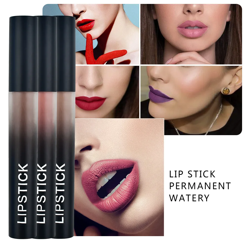 Матовый блеск для губ стойкий водостойкий жидкая помада макияжа 15 цветов