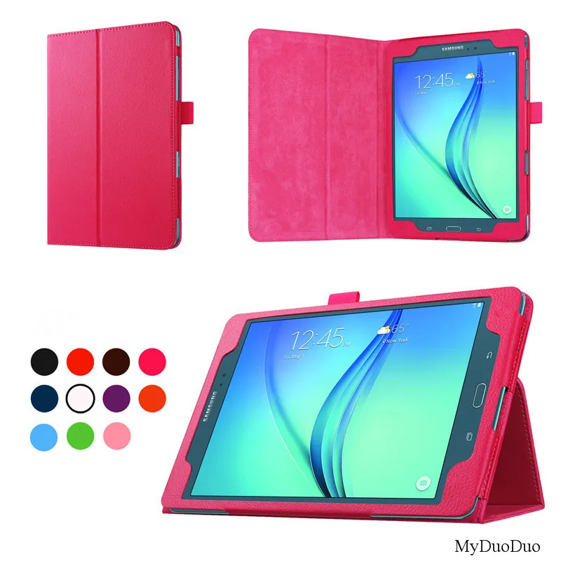 Чехол для планшета для samsung Galaxy Tab A T550 T555 SM-T550 9," Откидная подставка из искусственной кожи, умный чехол, защитная оболочка+ пленка+ стилус