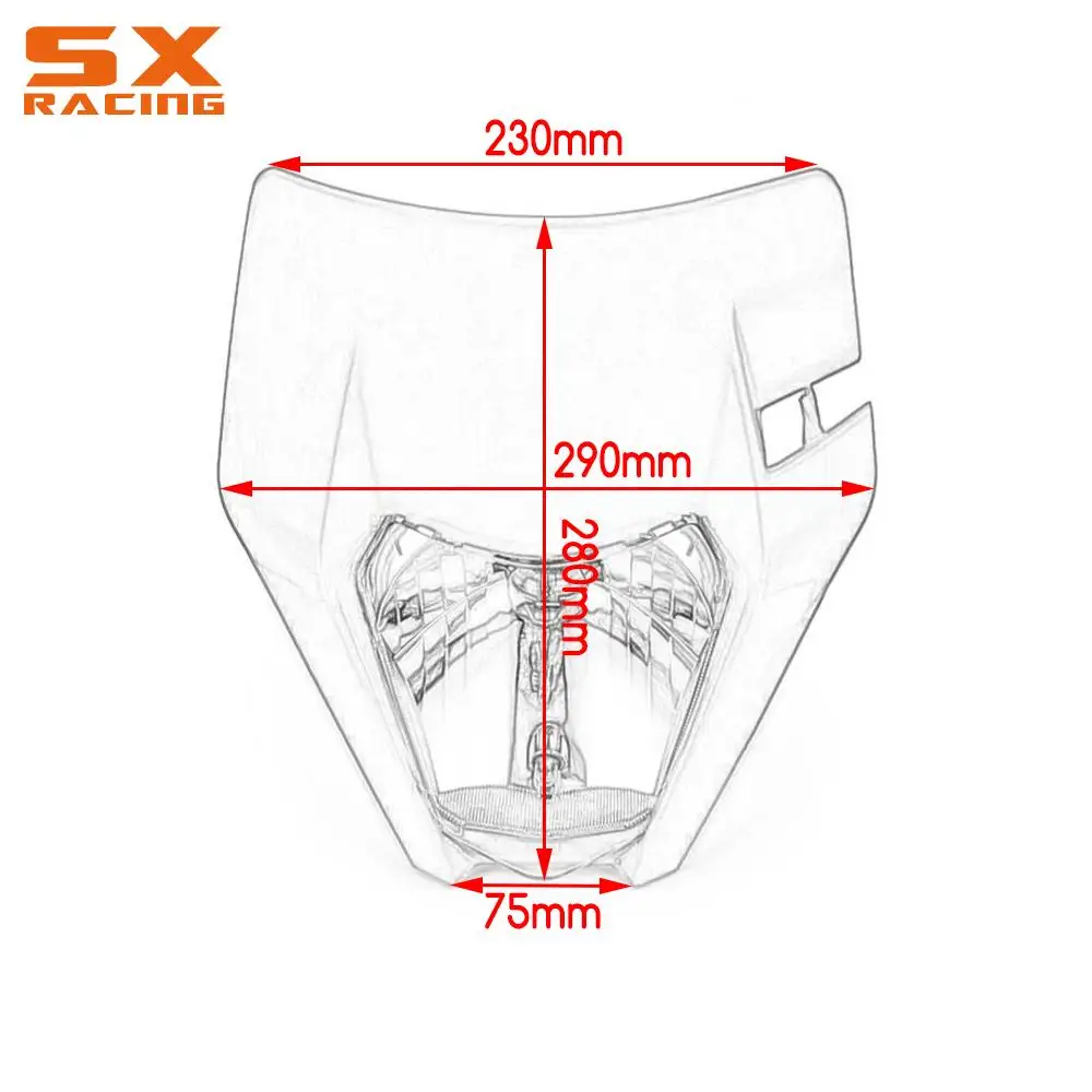 Налобный фонарь для мотоцикла налобсветильник KTM SX XC SXF XCF XCW EXC EXCF SMR 125 150 200 250 350 300 450