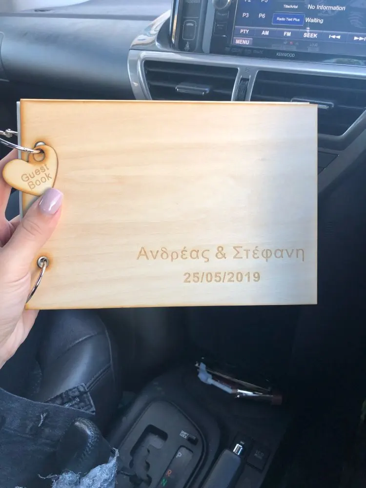 Персонализированная Гостевая книга деревянная деревенская Свадебная подарок