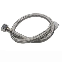 stainless steel braided pipe 4 points explosion proof toilet faucet water heater high pressure hose cold and hot water inlet hos