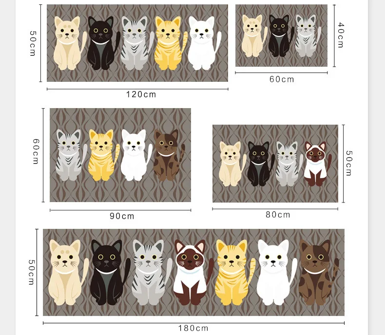 Новый мультяшный Коврик для двери напольный коврик нескользящий