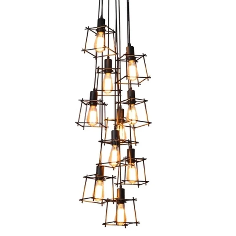 Винтажные подвесные светильники в стиле индастриал Лофт скандинавские из