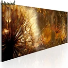 5D алмазная вышивка Одуванчик Золотое абстрактное искусство полностью квадратное круглое сверло Алмазная вышивка DIY Алмазная мозаика для украшения Новинка