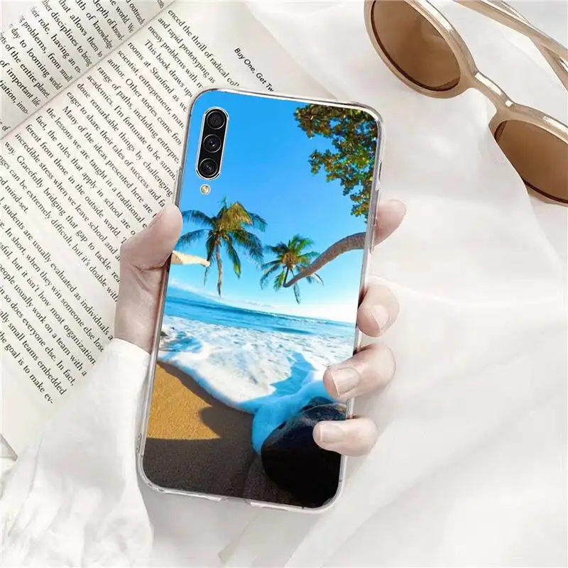 

Beachlife Phone Case Transparent for Samsung A71 S9 10 20 HUAWEI p30 40 honor 10i 8x xiaomi note 8 Pro 10t 11