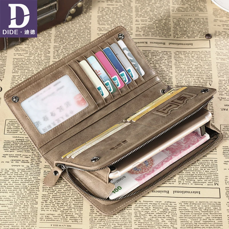 DIDE повседневная сумка для телефона клатч кошелек из натуральной кожи кошельки