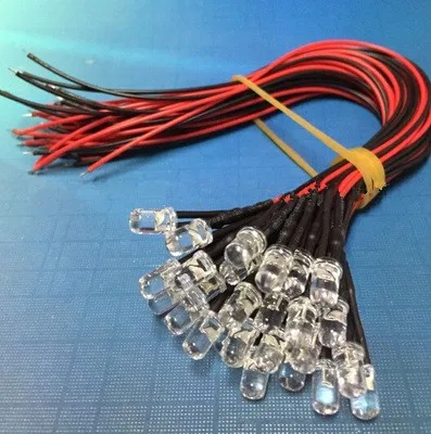 12 В с трубкой светильник 5 мм белыми волосами теплый белый/теплый цвет