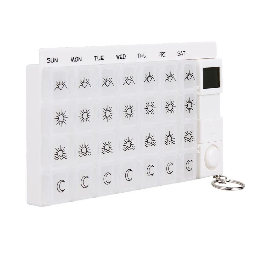 Digital 7days Pill Reminder Organizer Box Case Timer Storage Boxes Medicine Container Dispenser Alarm Clock | Красота и здоровье