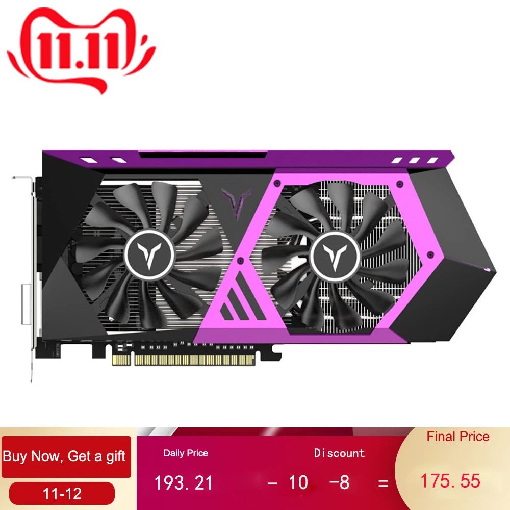 Yeston Radeon RX580 8 Гб игровой настольный компьютер ПК видеокарты Rx 580 Gpu ГБ Gddr5 256bit Pk Gtx 960