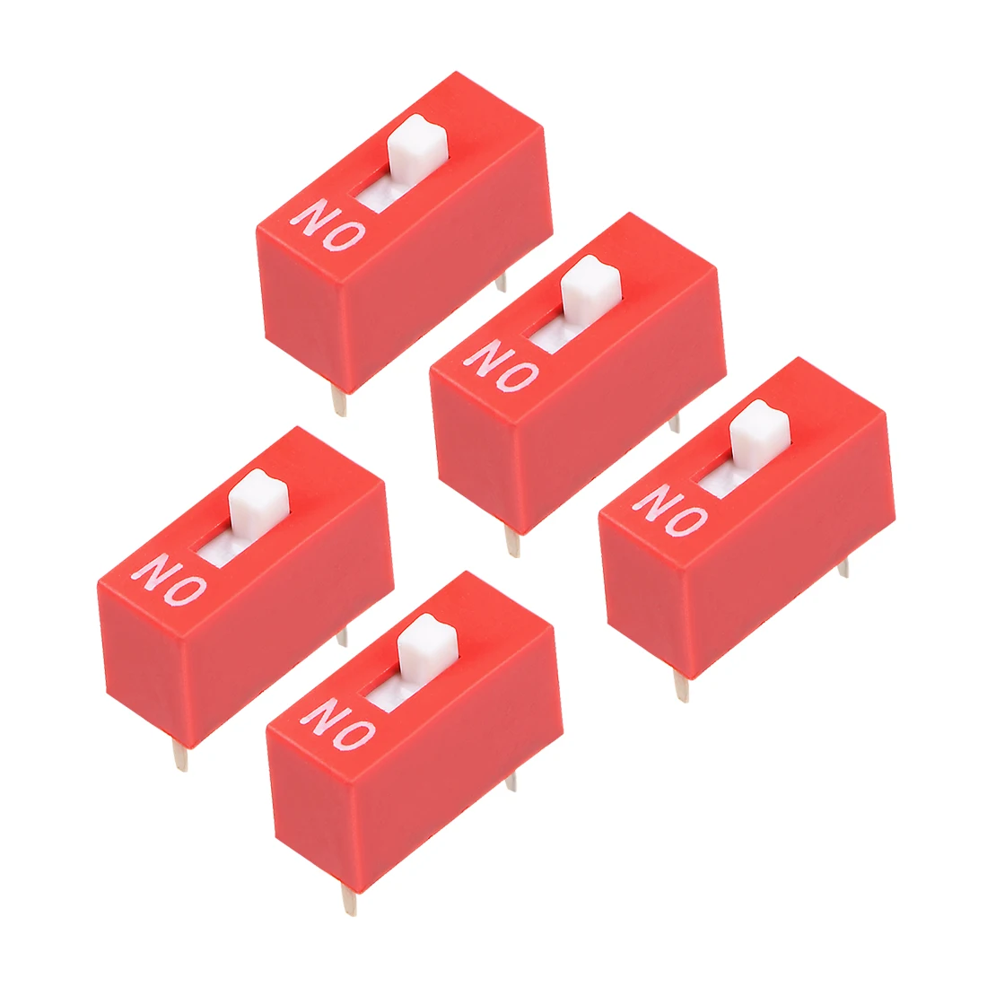 Uxcell 5 шт. красный DIP-переключатель 1 позиция для печатных плат | Обустройство дома