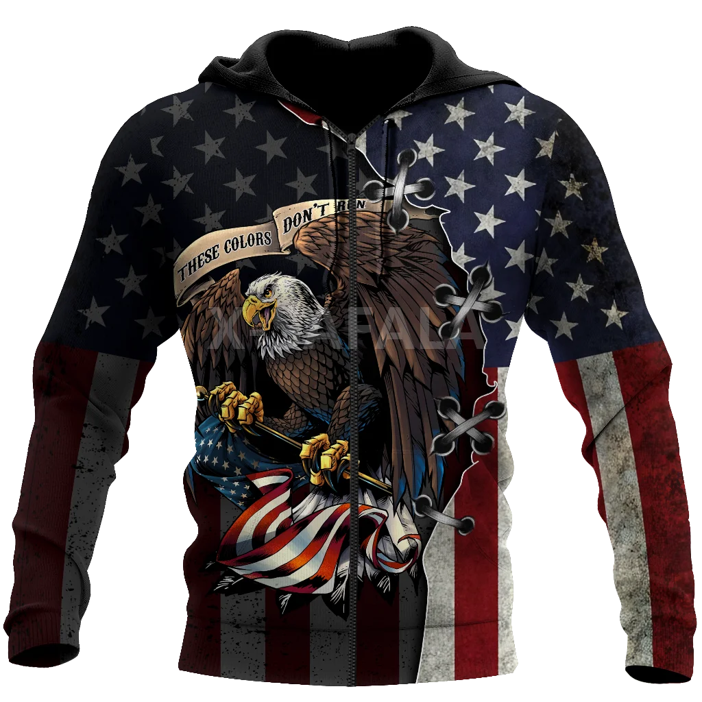 Американские искусственные толстовки с 3D принтом для мужчин и женщин верхняя