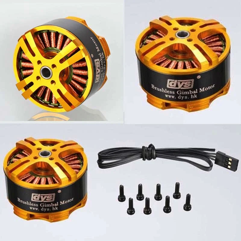 

DYS GBM 4114 100T Brushless Gimbal Motor 5.0 Hollow Shaft for FPV Multirotor 3Axis Nex GH5 Series Camera Gimbal Motors