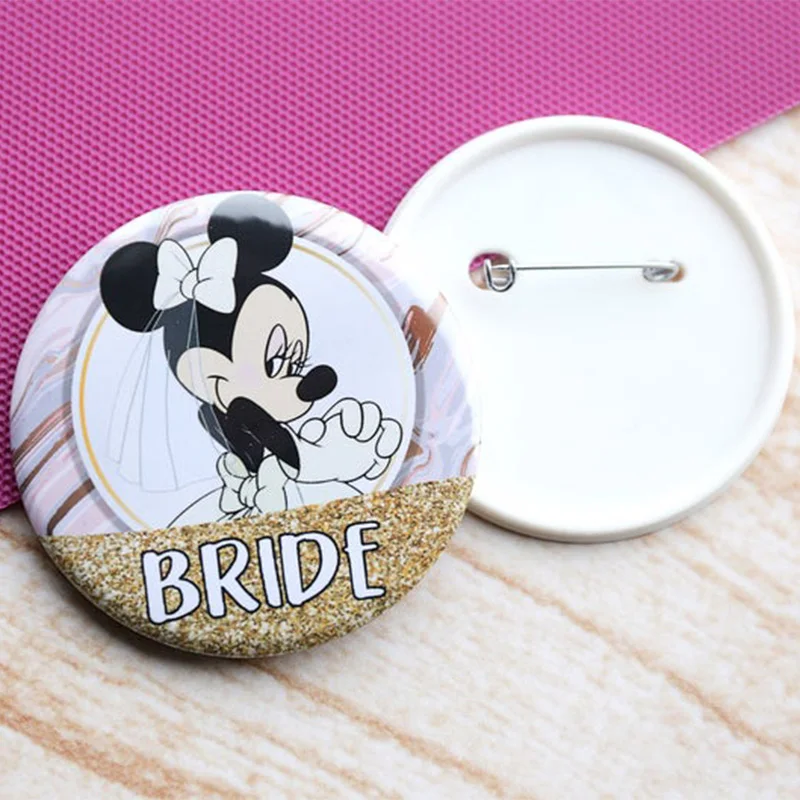 Значок жениха невесты пуговица булавка для девичника девичвечерние свадебного