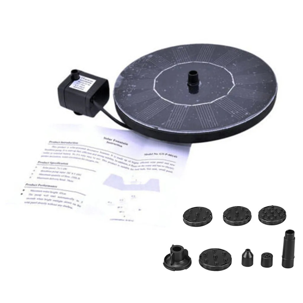 На солнечных батареях фонтан сада пруд украшения Панели солнечные плавающий