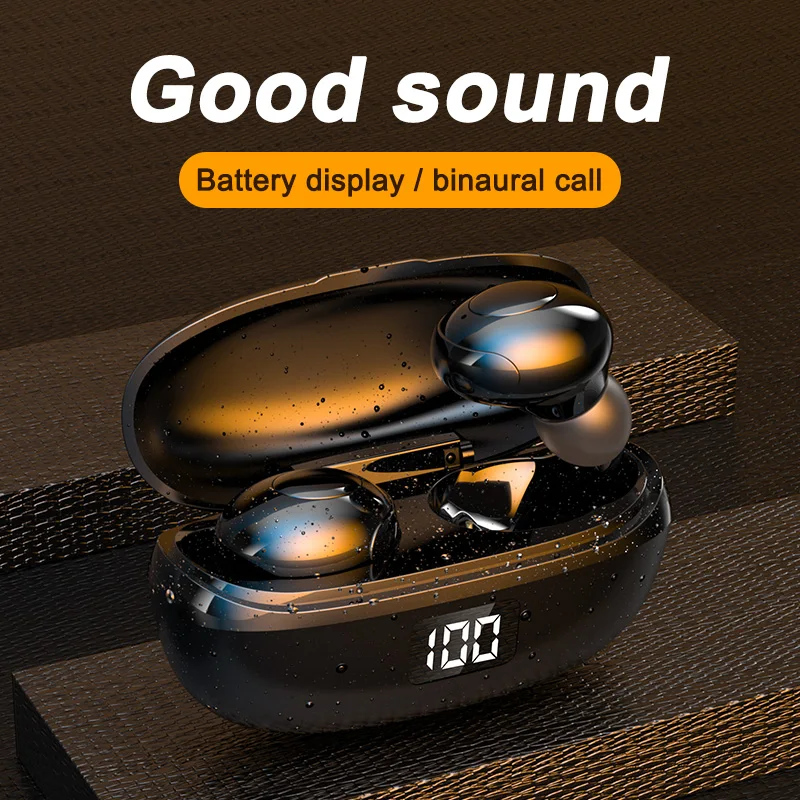 

Беспроводные наушники HKT6 TWS, Bluetooth, светодиодный дисплей 5,0, водонепроницаемые наушники-вкладыши, гарнитура для режима «свободные руки», спо...