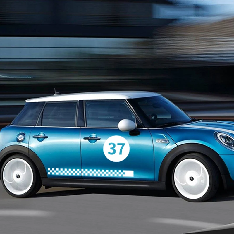 Наклейки на капот и багажник автомобиля наклейка дверь боковую полоску с номером