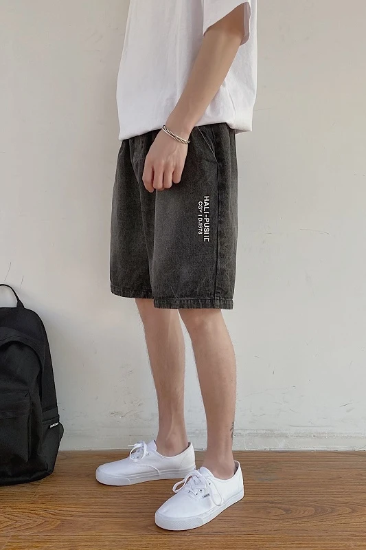 

Denim shorts 2020 summer fashion denim shorts men's loose casual cotton jeans men's size brand clothing men's clothing M-5XL