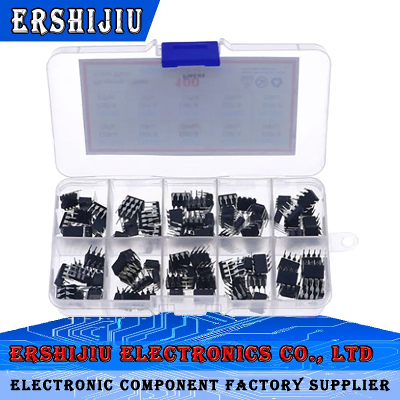 100 шт. NE555 UC3842 UC3843 UC3845 24C02 24C04 24C08 24C16 24C32 24C64 DIP IC набор коробка каждая 10 - купить по