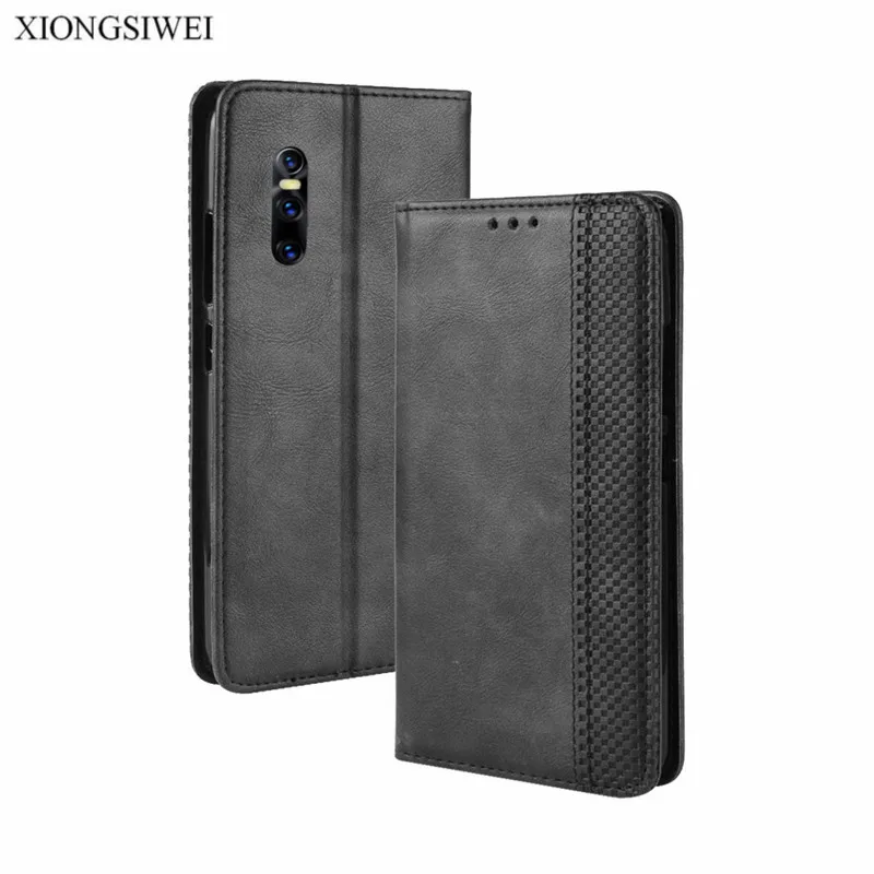 Флип чехол Vivo V15 Pro кошелек обложка на заднюю панель из искусственной кожи сумка