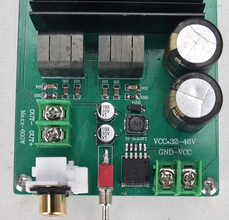 

TPA3255 1.0 mono 600W high power full frequency/subwoofer can choose HIFI digital power amplifier board