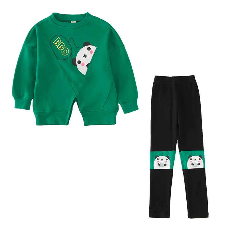 Детская одежда для девочек хлопковые комплекты из 2 предметов толстовка с