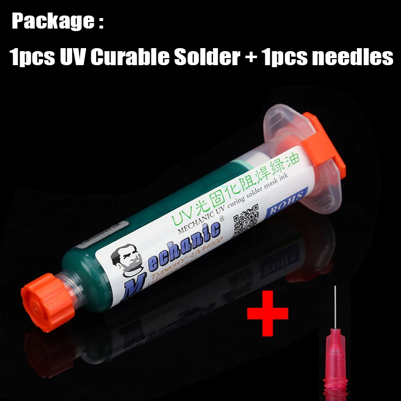 Механик УФ отверждения цвет паяльной маски красный зеленый BGA масло