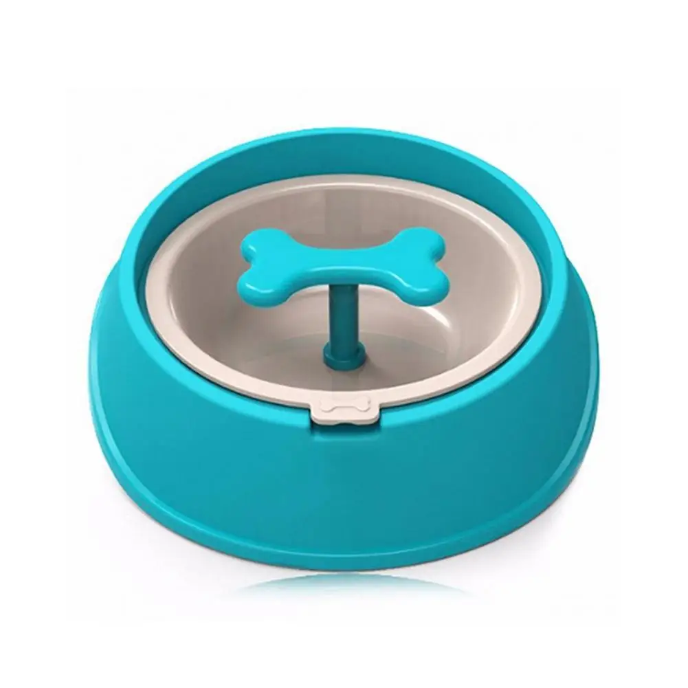 TPFOCUS миска для кормления ПЭТ мультфильм вращающийся в форме кости медленное