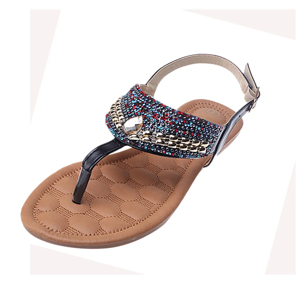 2020 модные сандалии на плоской подошве для женщин летние женские туфли-лодочки с