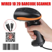 usb handheld barcode scanner 2d1d qr code receipt handheld wired laser barcode scanner scan guns reader bar code reader