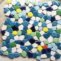 11 PCS Blue Green Yellow Red White Ceramic Mosaic Kitchen Wall Tile Bathroom Porcelain Floor Tiles SSD028