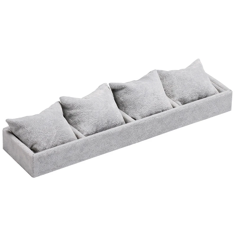 Чехол для наручных часов с 4 слотами бархатный органайзер ювелирных изделий