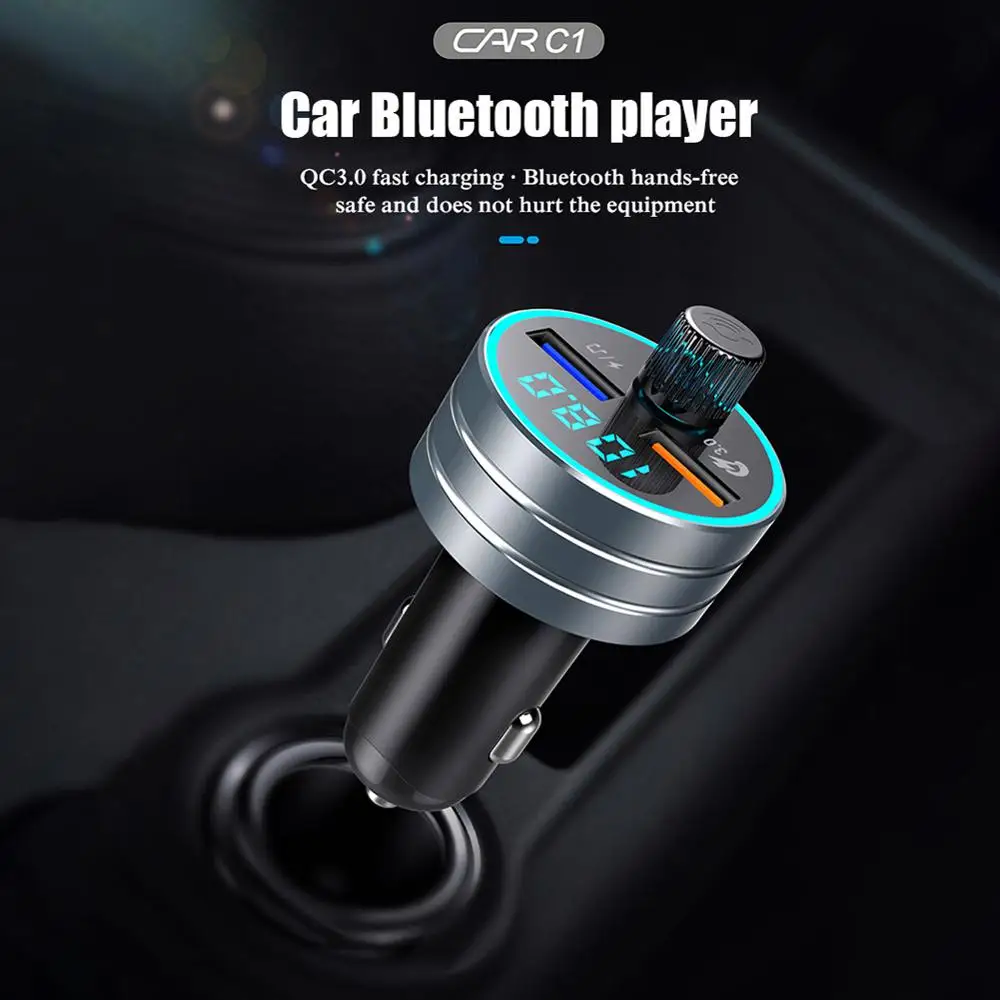 

E-HEELP Transmitter Modulator Car Wireless Bluetooth 2.4A Dual USB Fast Charger Auto Aux Radio Mp3 Player Music Car Kit