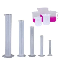 5pcs plastic graduated cylinders 5pcs plastic beakers