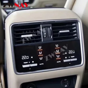 zwnav car air conditioning panel for porsche cayenne 2017 2021 back seat ac control board ips touch screen cd lcd rear climate free global shipping