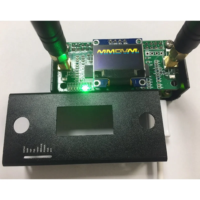 

Duplex MMDVM Hotspot UHF VHF + OLED + Antenna Case P25 DMR YSF For Raspberry Pi