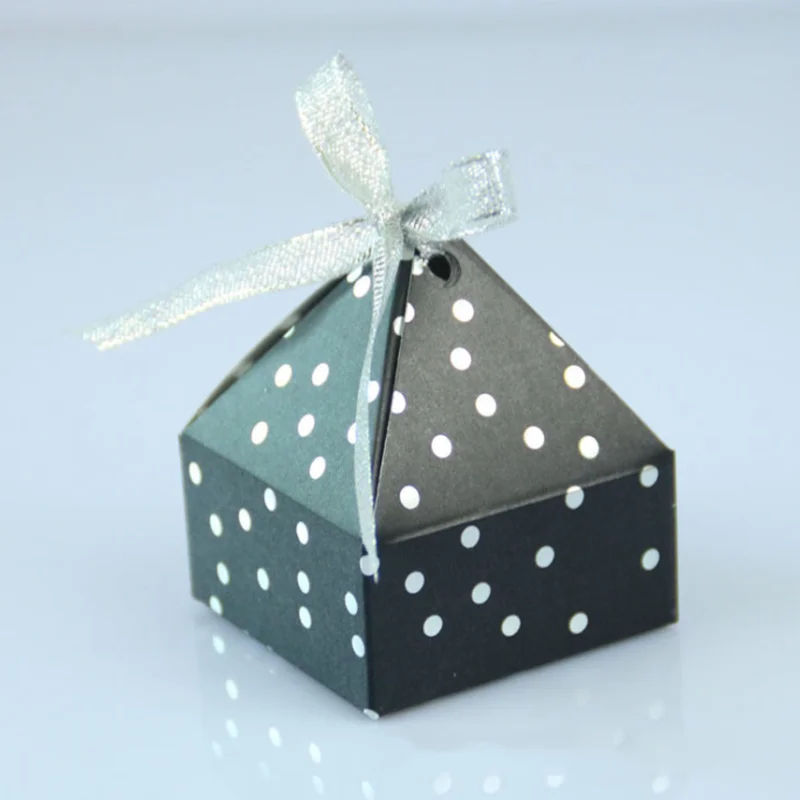 10 шт. модные бронзирующие мини-коробки для конфет в горошек коробка шоколада Baby