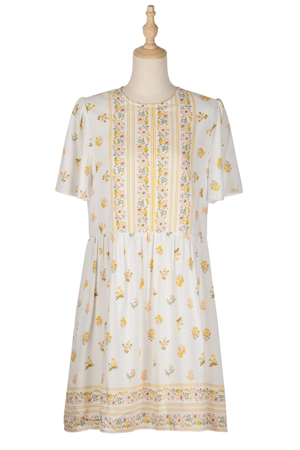 

New summer sexy dress women white positioning flower doll floral short sleeve mini dress 2021 Beach vintage dress vestidos