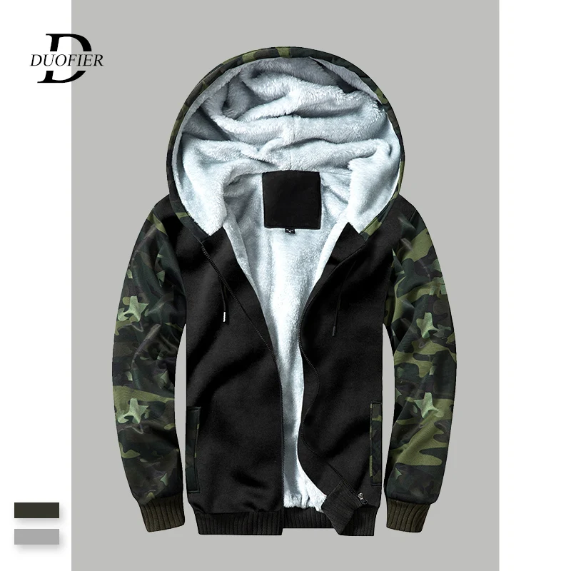 Зимние мужские камуфляжные куртки теплая бархатная толстая верхняя одежда с