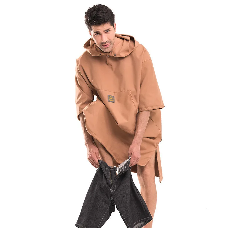 Банный халат Manta/Mobula с принтом банное полотенце для улицы взрослых капюшоном