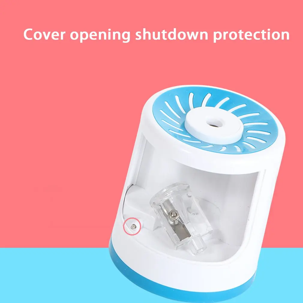 

2021 New USB Cartoon Automatic pencil sharpener Two-hole Electric Switch Pencil Sharpener stationery Home Office School Supplies