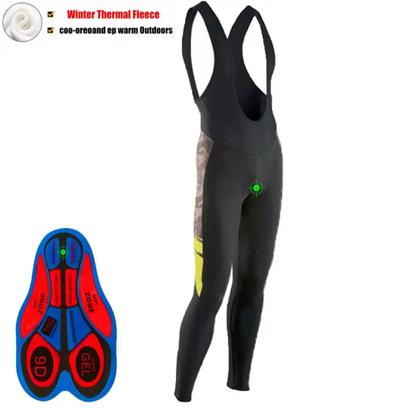 Новинка 2020 зимние теплые флисовые штаны для командного велоспорта черные