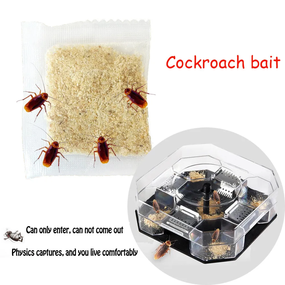 5 упаковок эффективная ловушка для тараканов порошковый отпугиватель насекомых