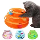 Аксессуары для домашних животных, игрушка для кошек, трехуровневая башня, треки, диск для кошек, интеллектуальный мяч для помола когтей, магнитная пластина, игрушки для кошек