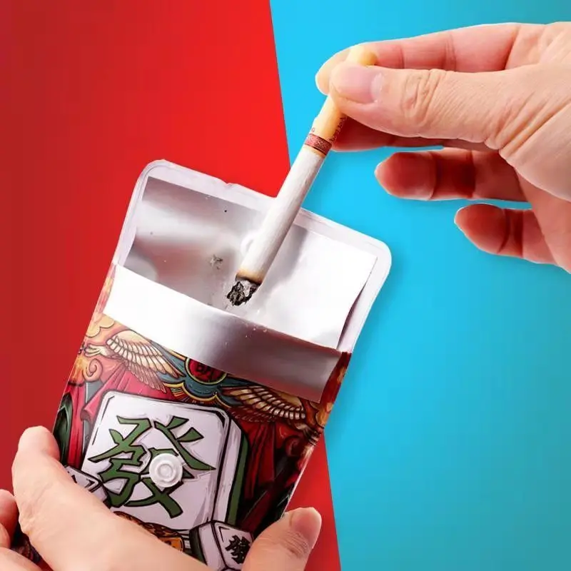 

Japanese portable Plastic Ashtray pocket small ashtray Mini ashtray outdoor travel leak proof ashtray