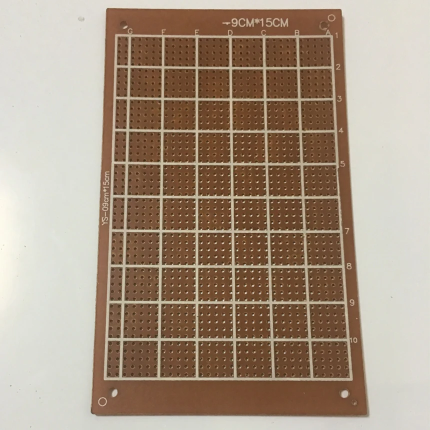 12*18cm 12x18cm 10*22cm 10x22cm 1.5mm Thickness Baklite Single Copper DIY Prototype Paper Circuit Printed PCB Universal Board |