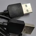 Высококачественный черный Удлинитель USB 2,0 «папа»-«папа» м/м, 1 шт., лидер продаж, Новинка